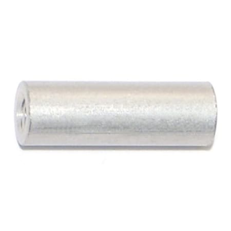 Round Spacer, #6 Screw Size, Aluminum, 3/4 In Overall Lg